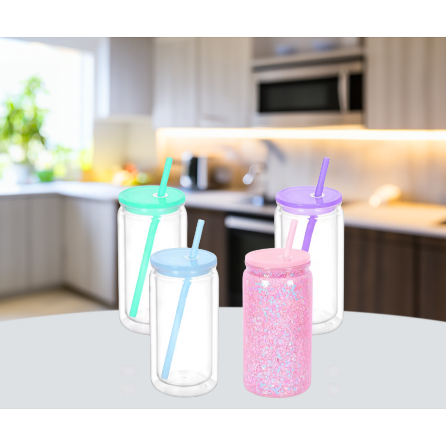 Custom Glitter Snow Globe Tumbler READ DESCRIPTION