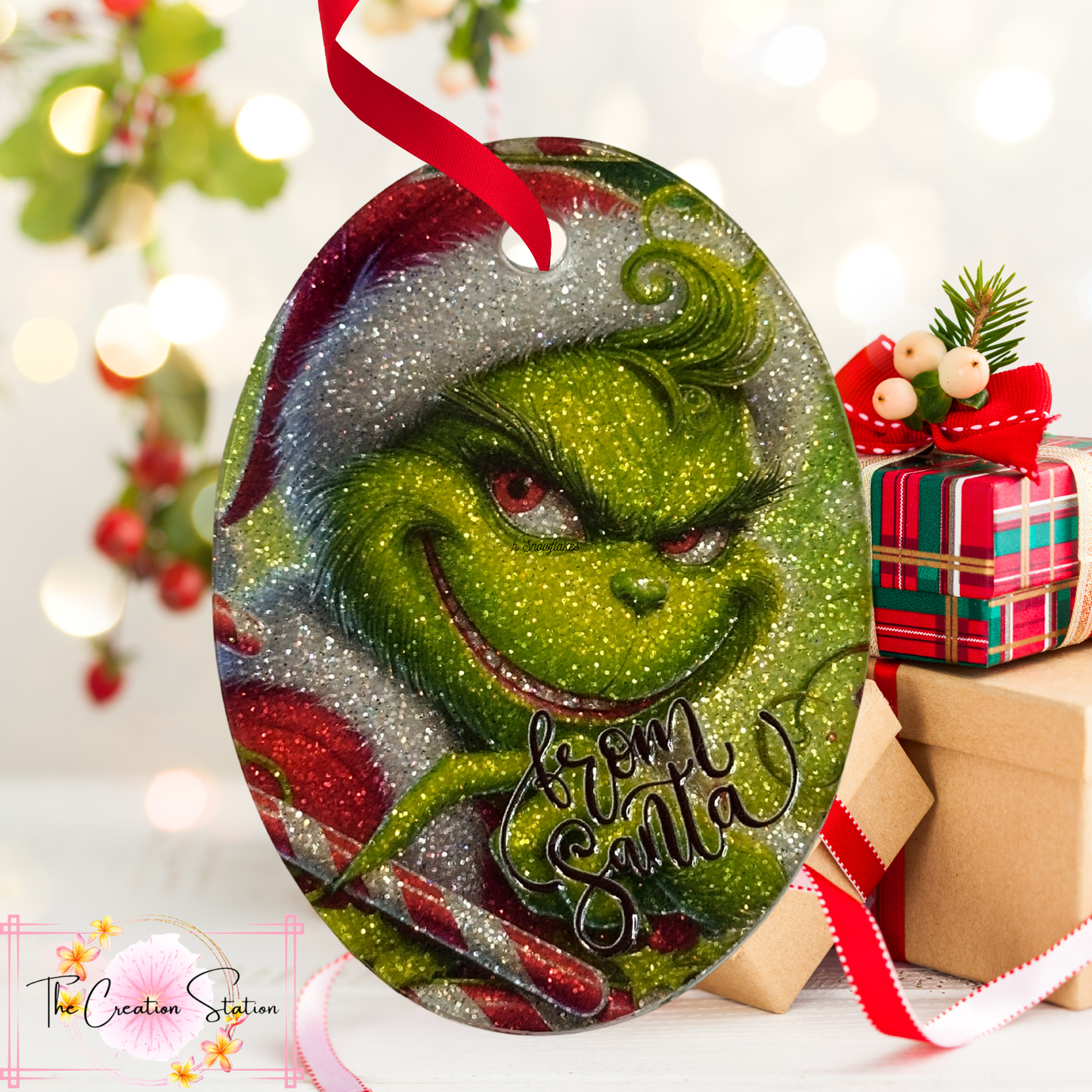 From Santa-Green Guy with Santa Hat