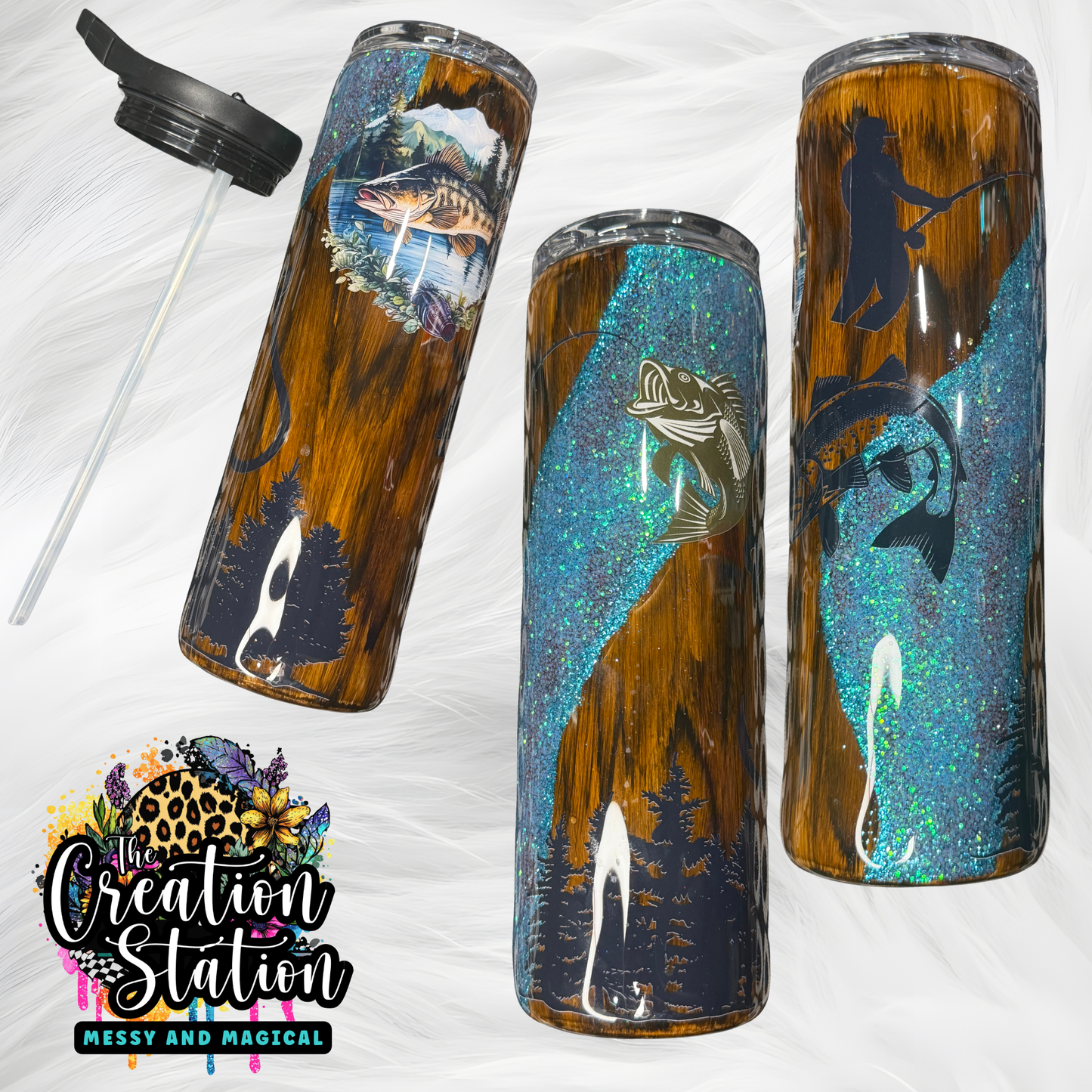 Wood grain Fishing