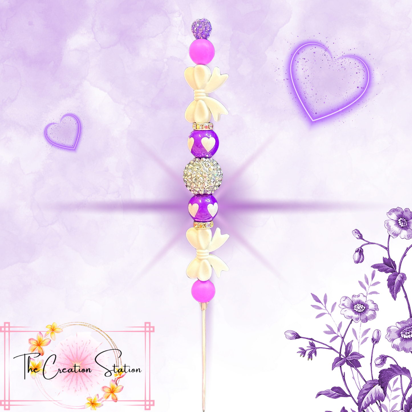 Purple Heart, White Bow-Pokey Pal™