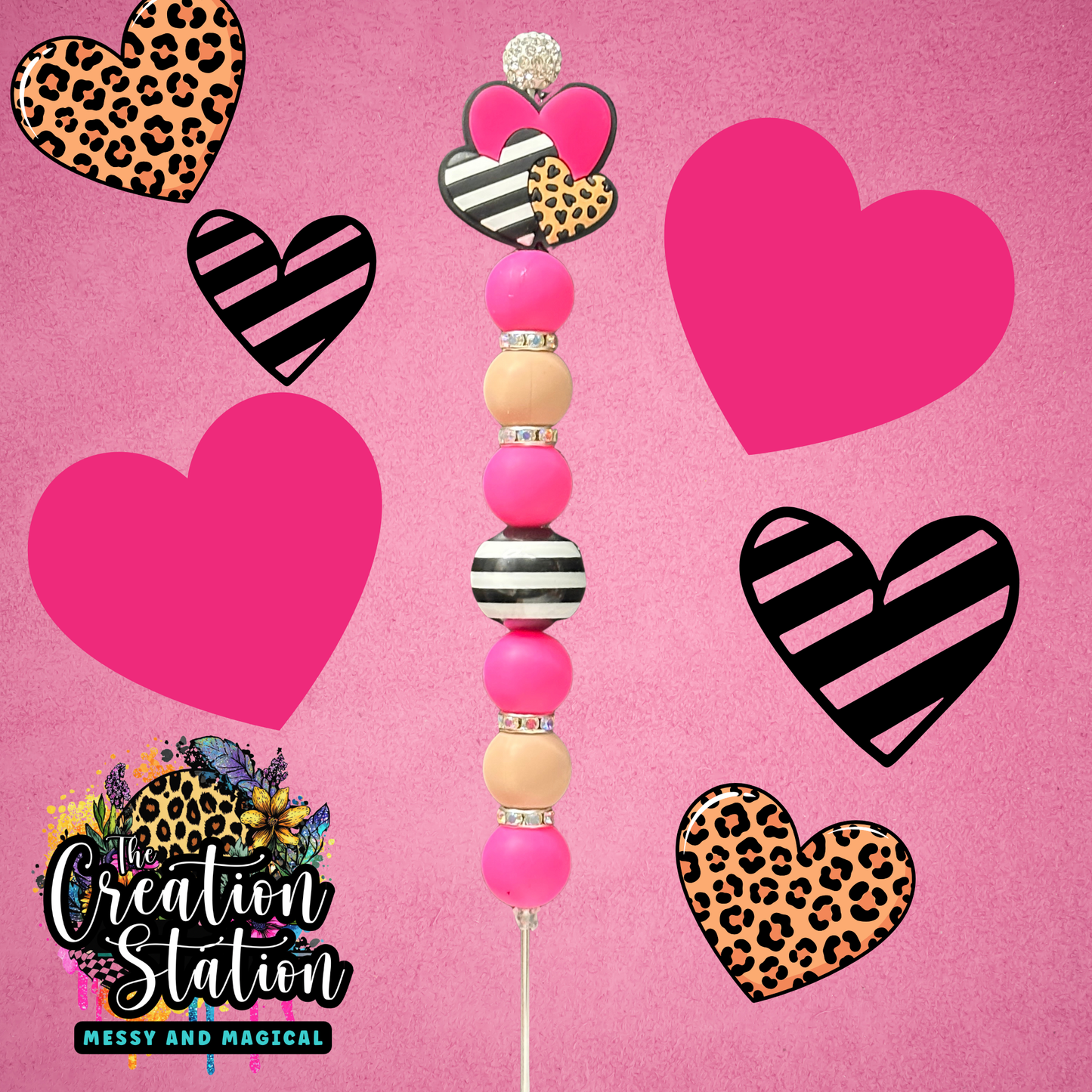 Trio Leopard Heart Pokey Pal®