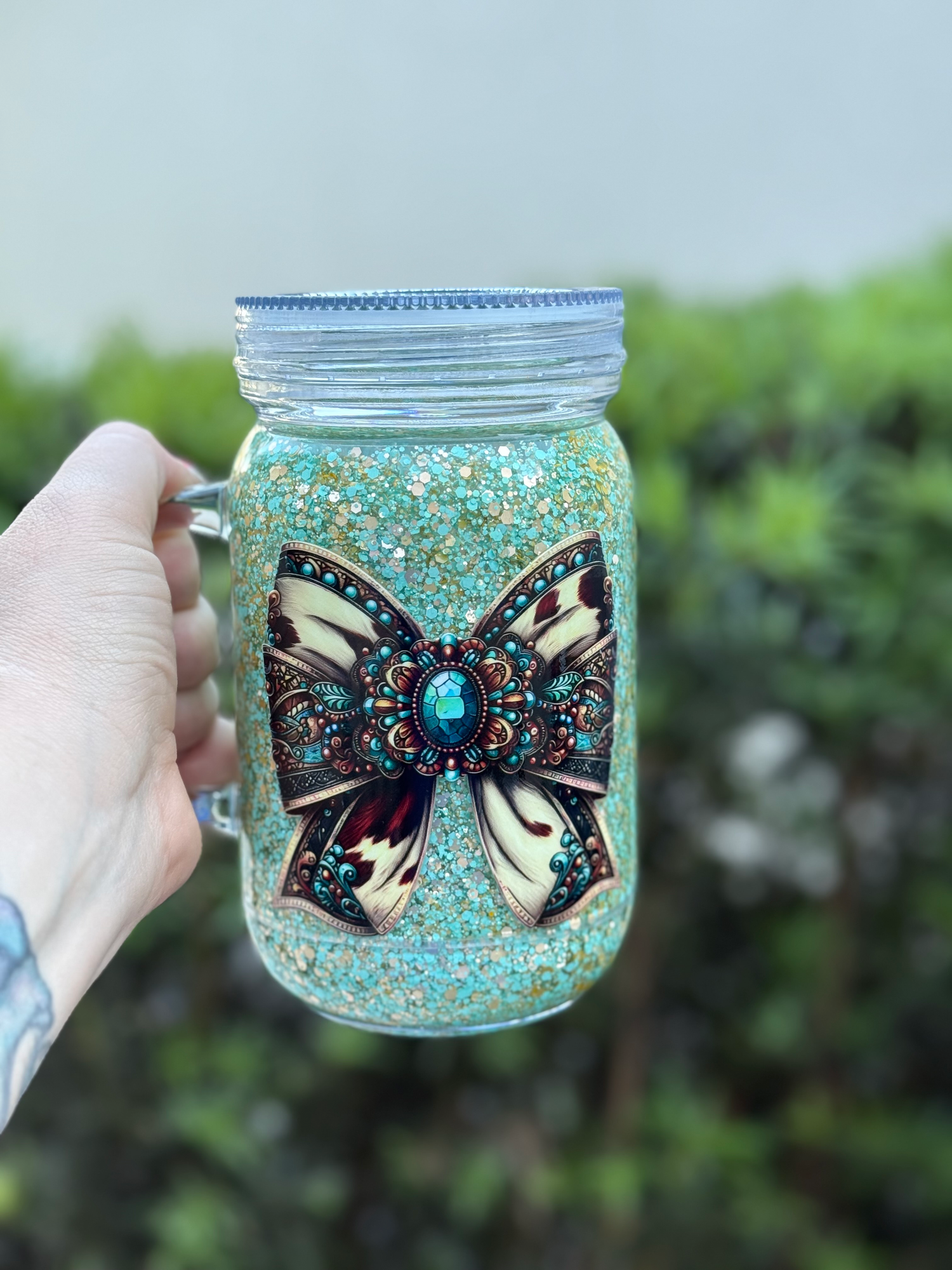 Glitter Snow Globe Cups on Hand