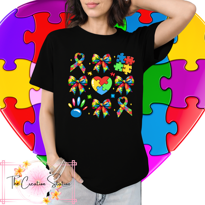 Croquette Bow on Black