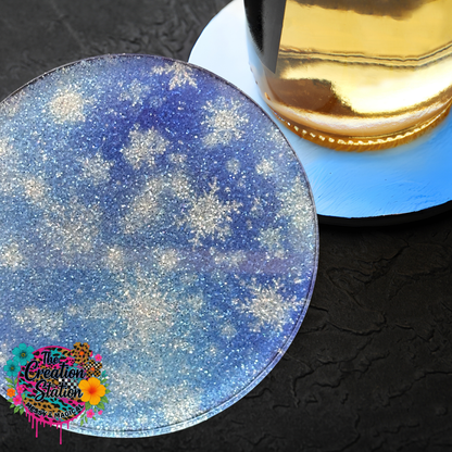 Blue Ice Coaster Set