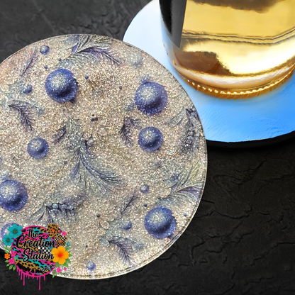 Blue Ice Coaster Set