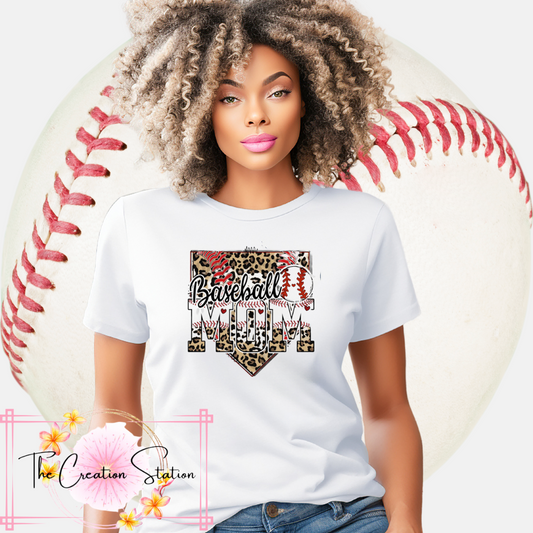 Leopard Baseball Mom