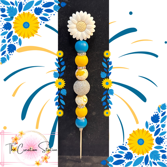 Blue & Yellow Sunflower