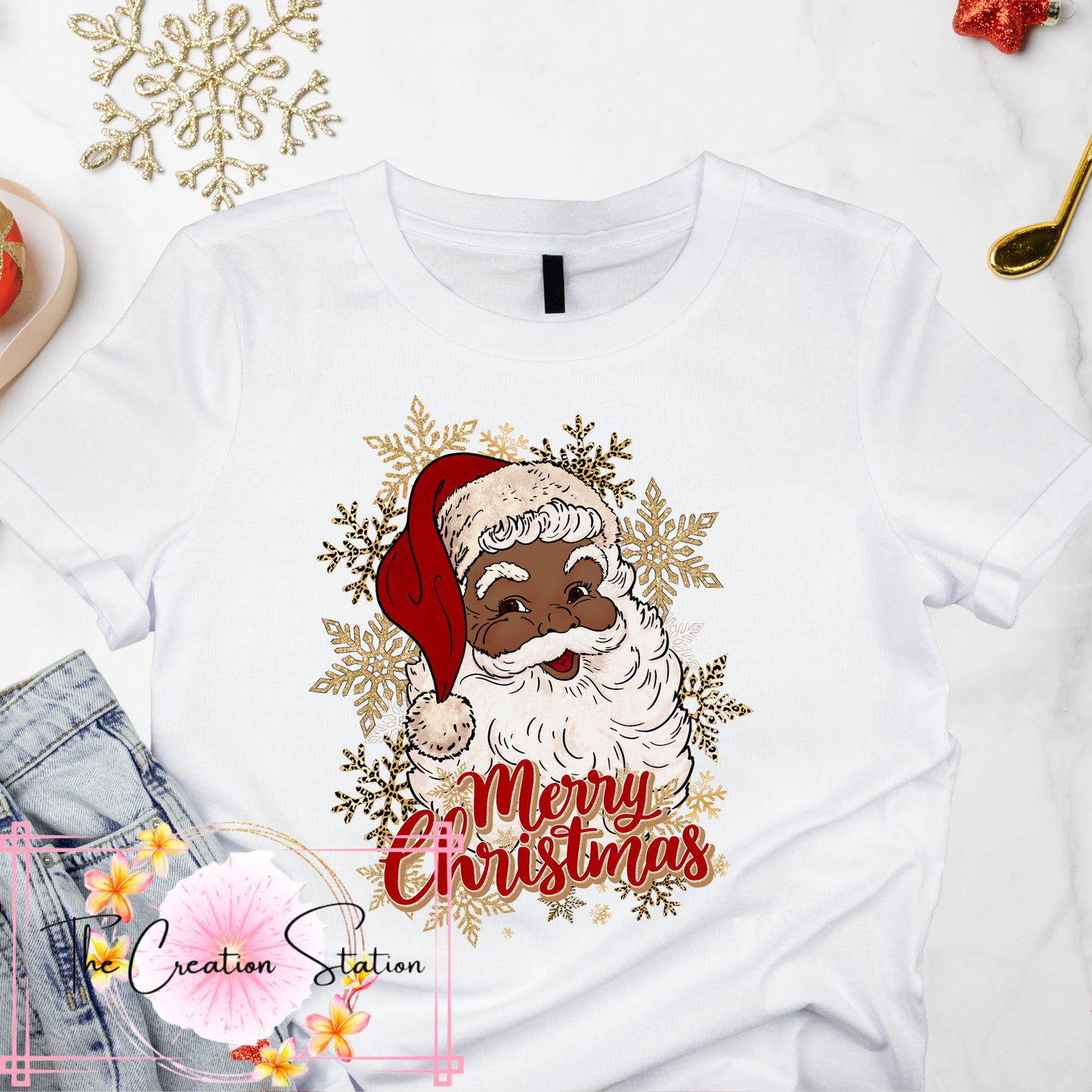 Santa With Snowflakes