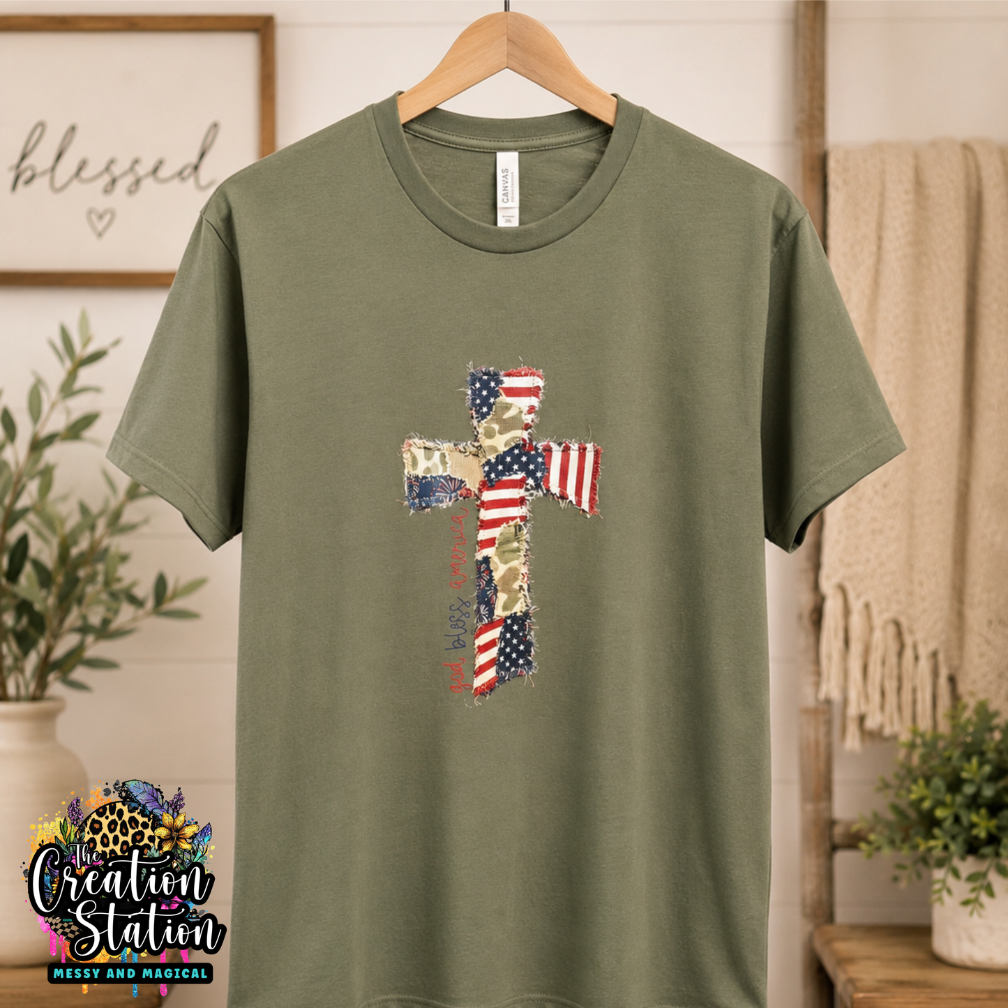 Cross Stitch Camo/USA