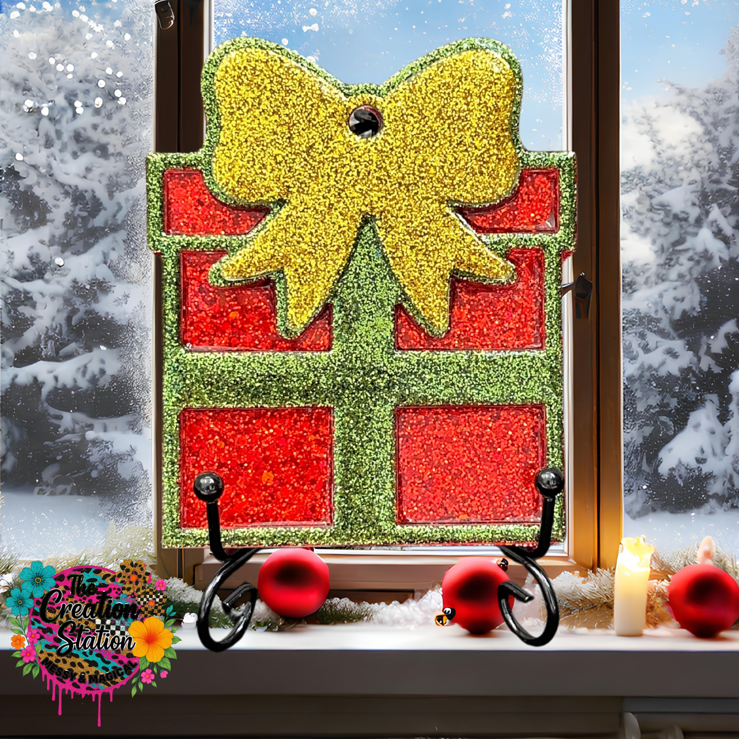 Gift Box with Gold Bow