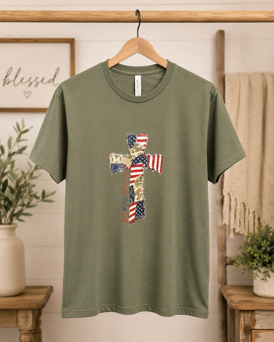 Cross Stitch Camo/USA