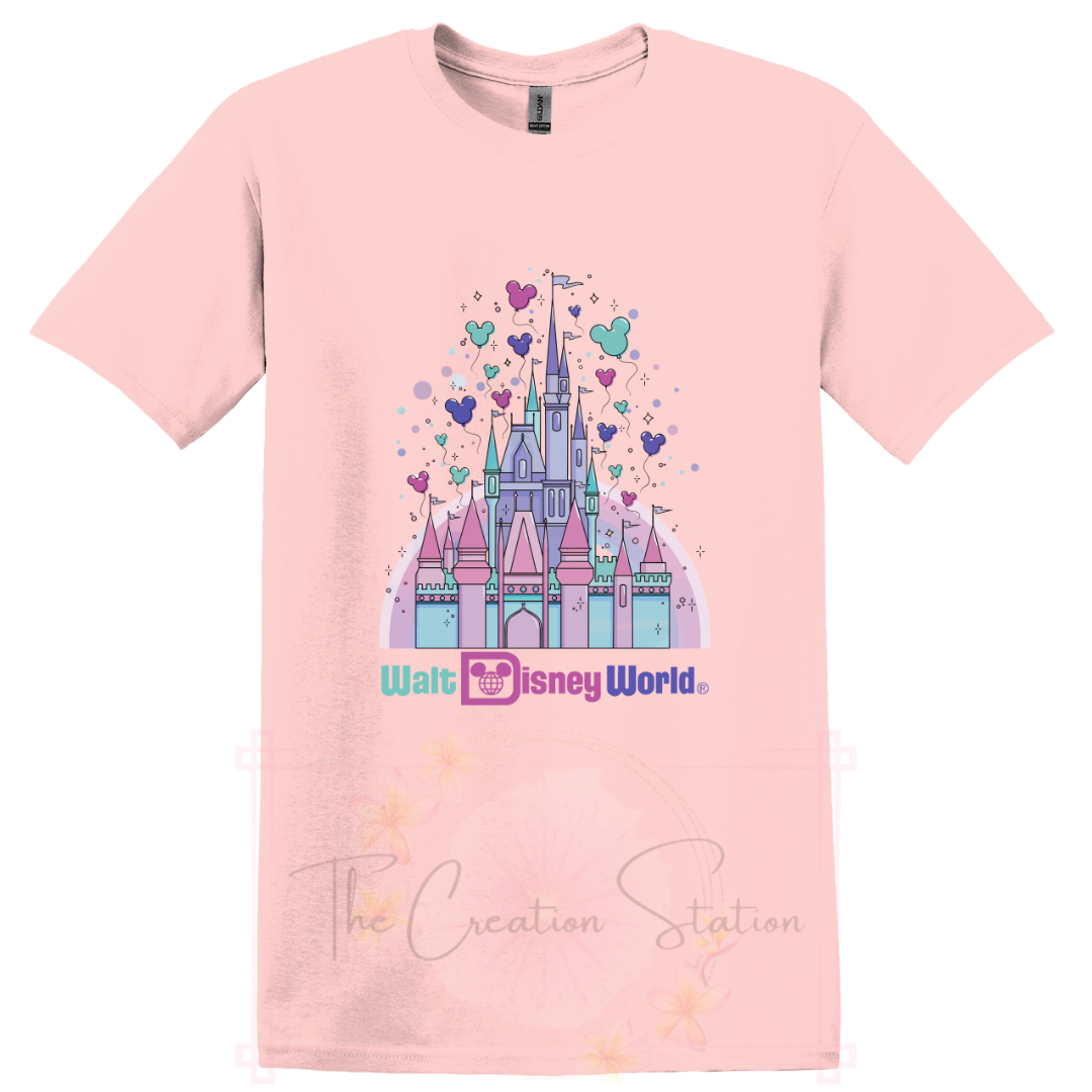 WDW Pastel Castle