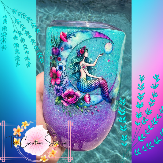 Mermaid Merlot 12oz Wine/Cocktail Tumbler