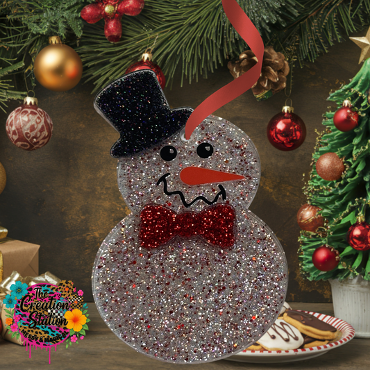 Mr. Snowman with Red Bowtie