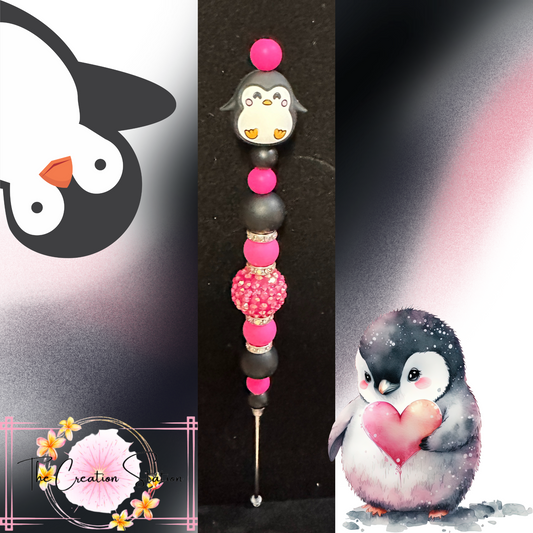 Pink & Black Penguin
