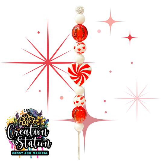 Red & White Valentine Hearts Pokey Pal™