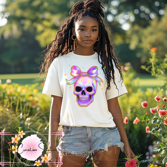 Skull With Bow