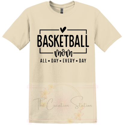 Basketball All Day Everyday Black Writing