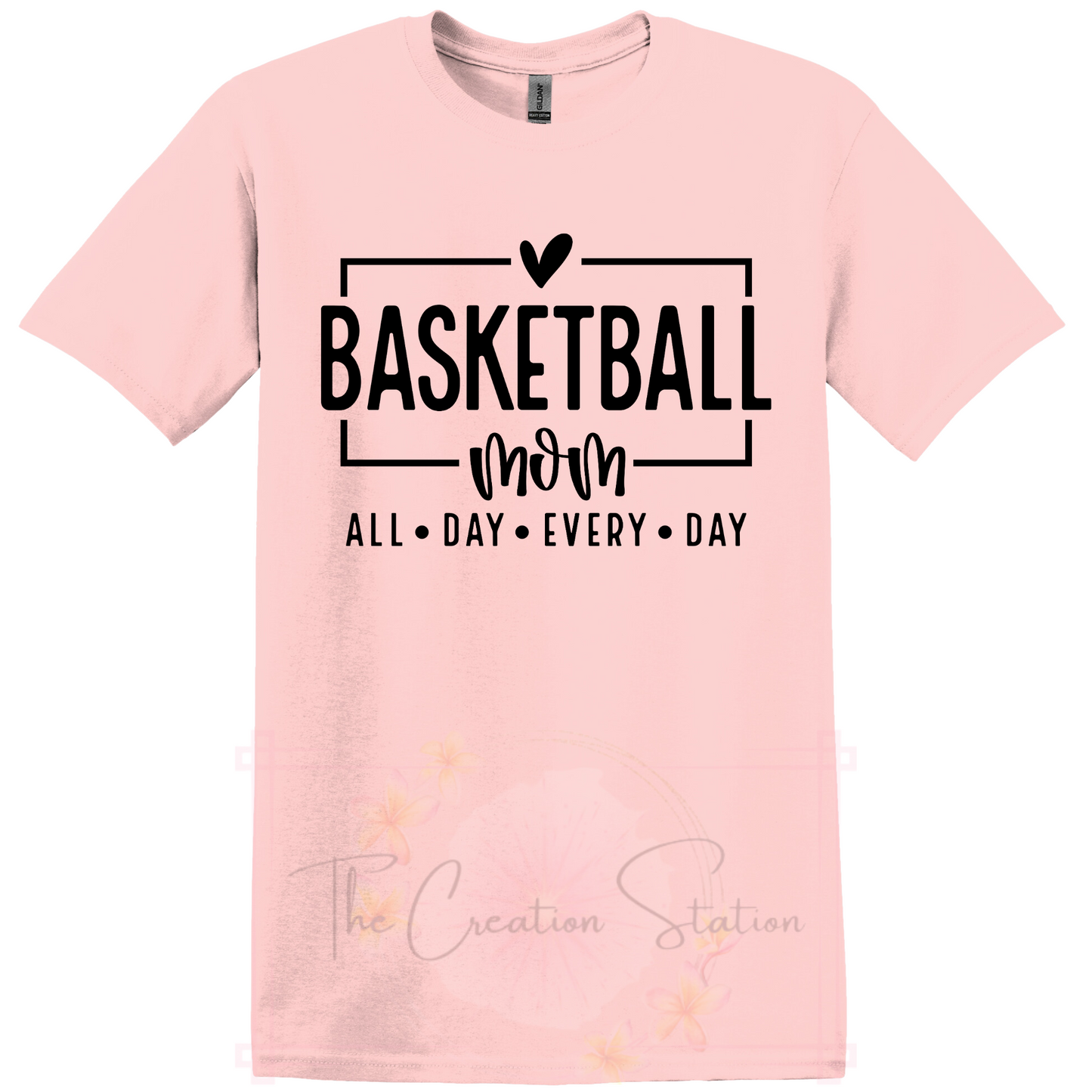 Basketball All Day Everyday Black Writing