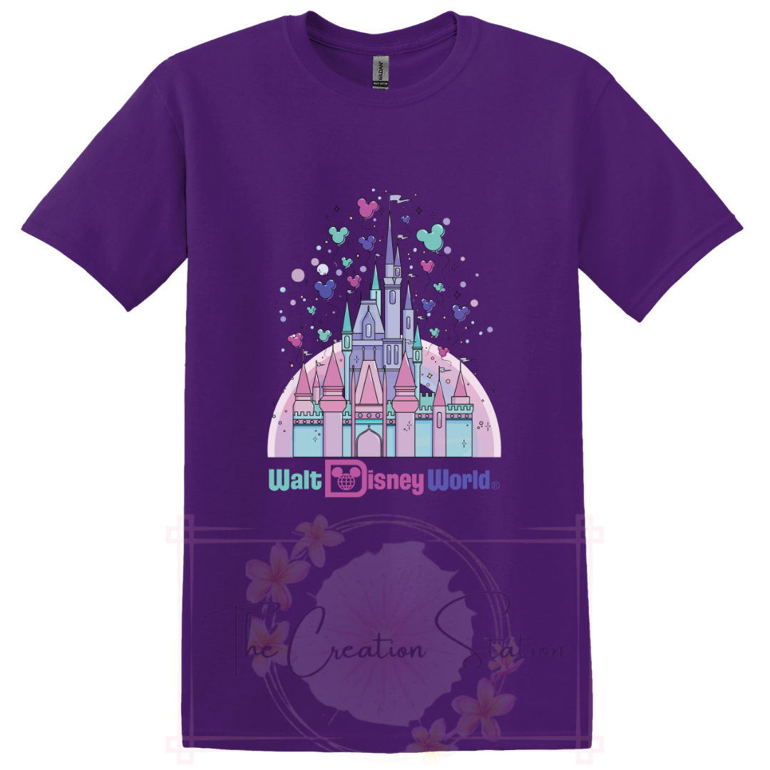 WDW Pastel Castle