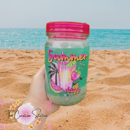 Summer Days 20oz Mason Jar