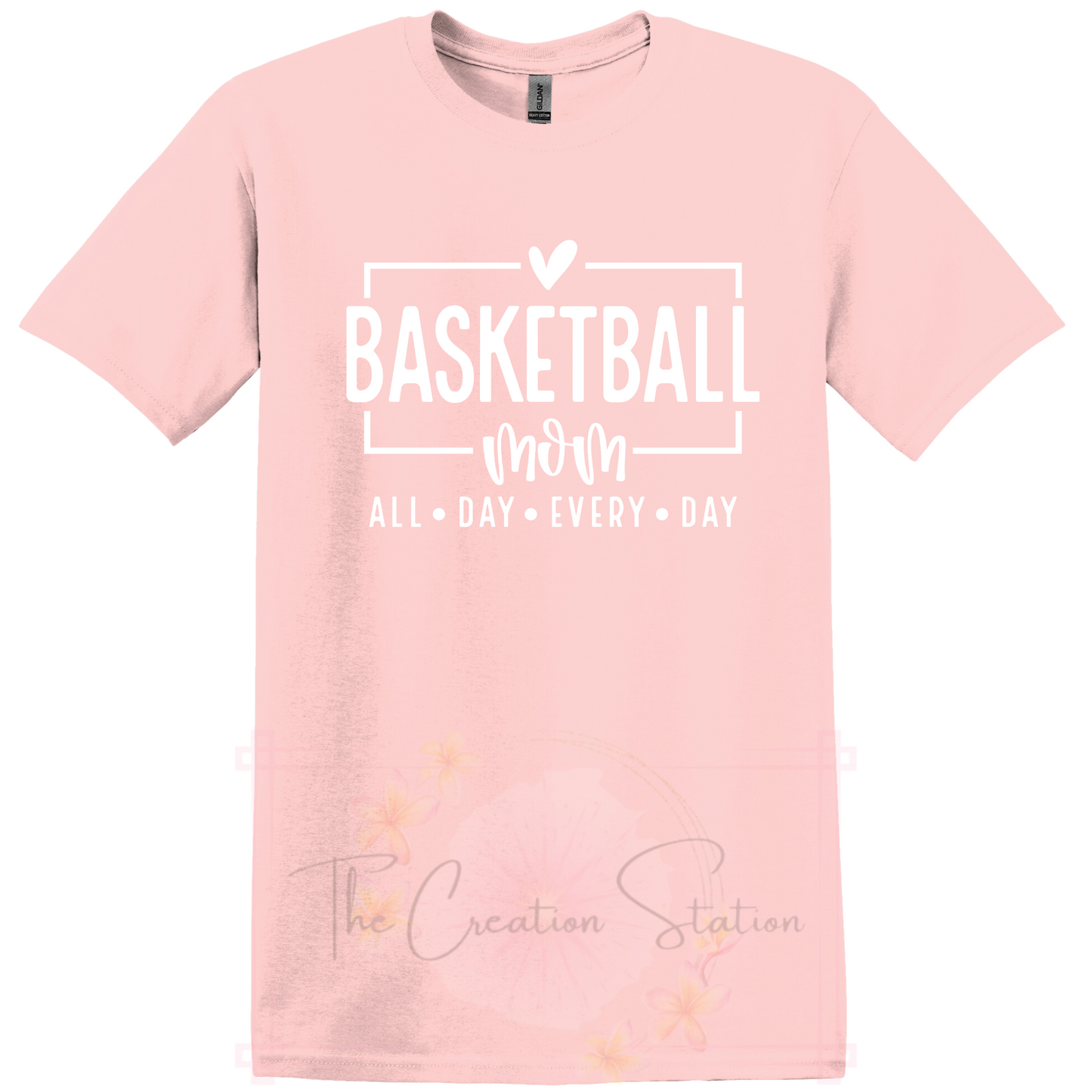 Basketball All Day Everyday White Writing